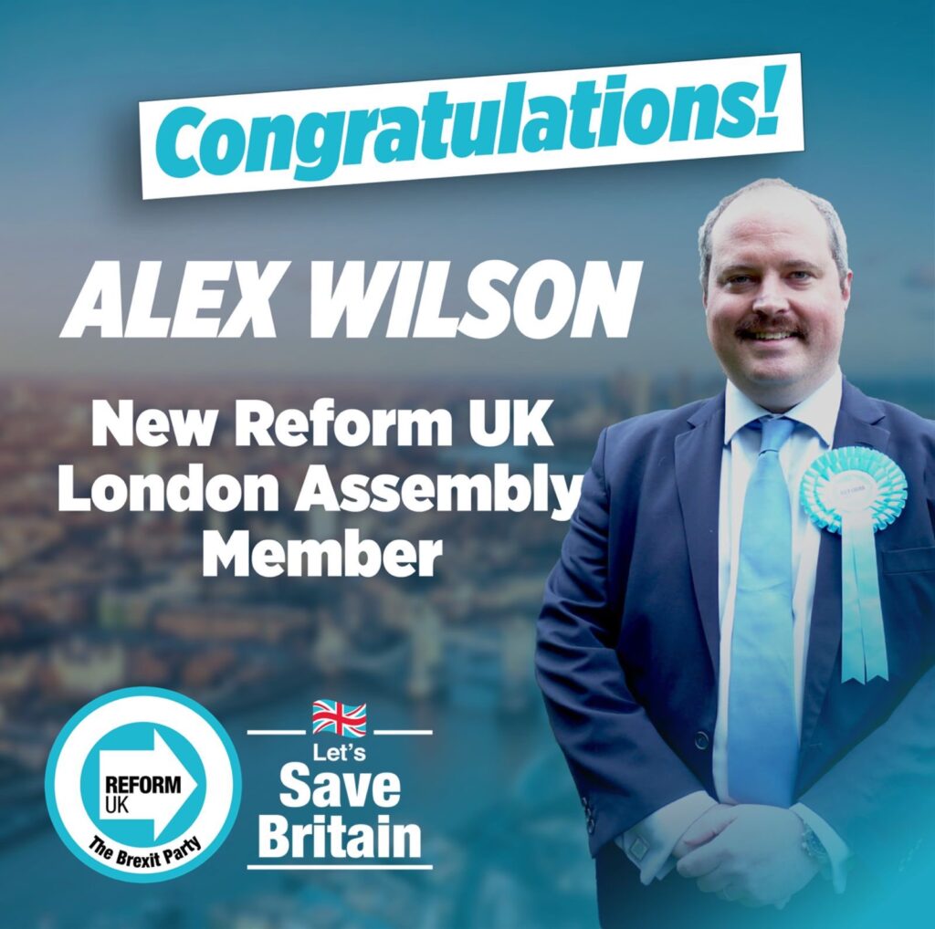 Alex Wilson elected to the London Assembly