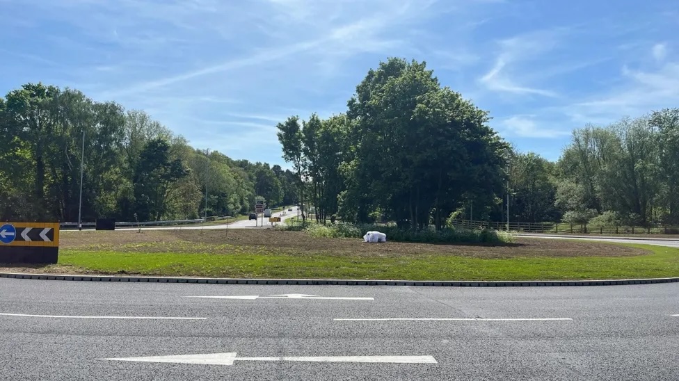 Clophill White Elephant roundabout Mid Bedfordshire
