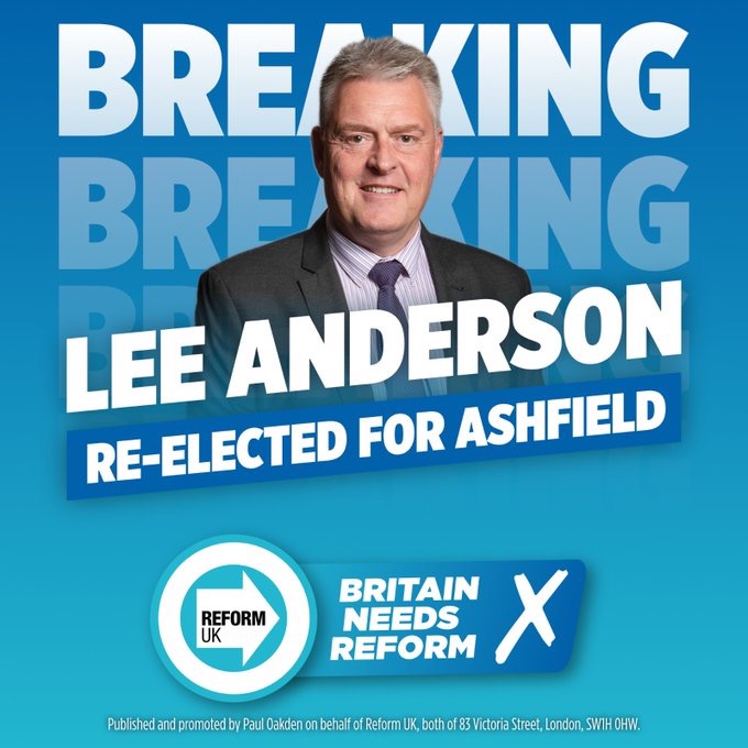 Lee Anderson MP Ashfield Constituency