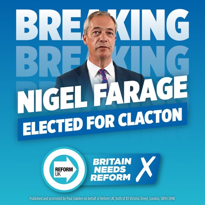 Nigel Farage MP Clacton Constituency