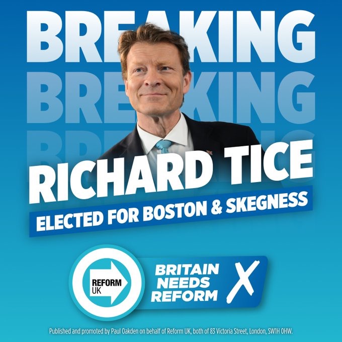 Richard Tice MP Boston and Skegness Constituency